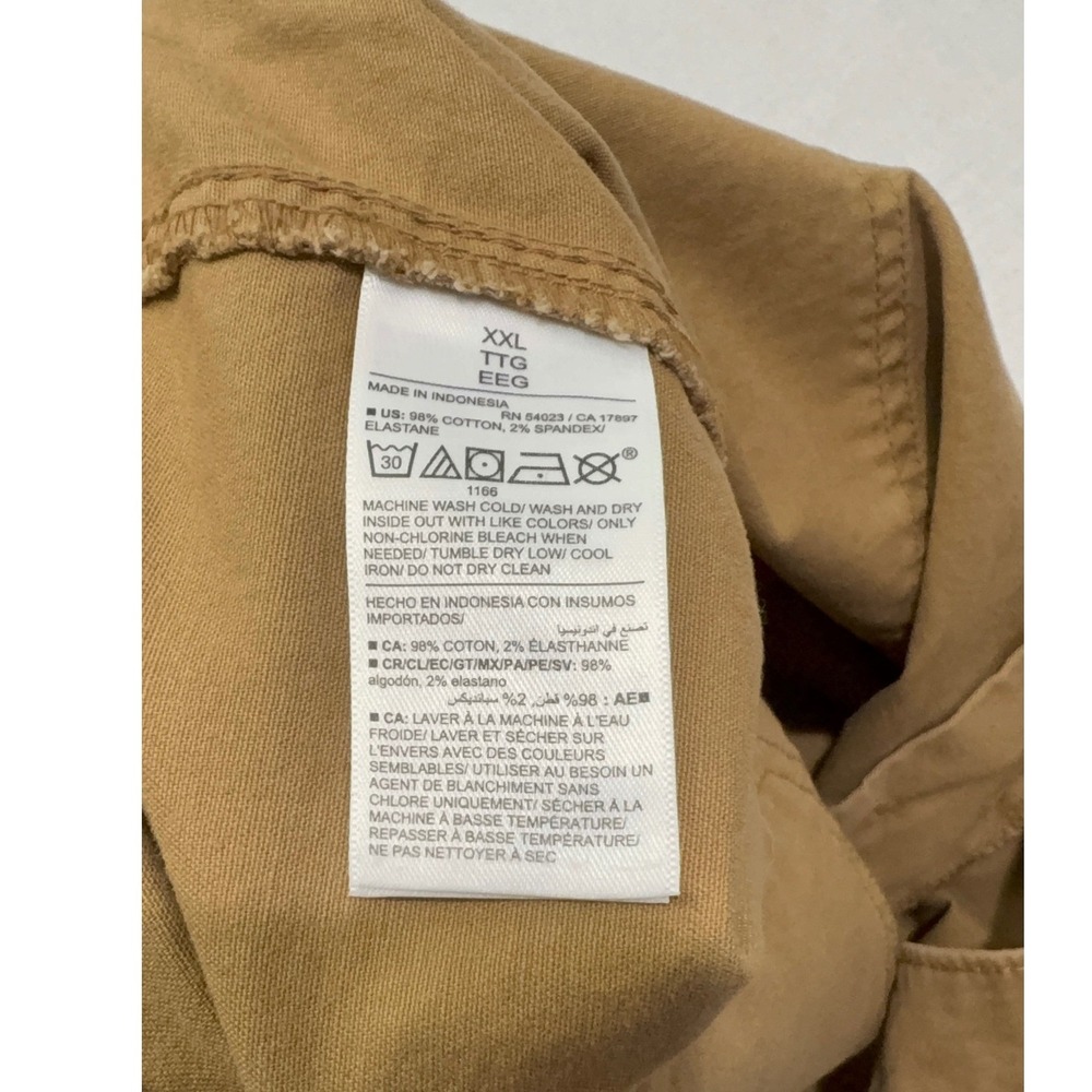 Old Navy Mens OG Chino Shorts High Rise Casual Cotton Stretch Brown Size XXL - Picture 2 of 4
